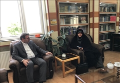نشست فرماندار شهرستان خلخال با تسهیلگر و نماینده بنیاد علوی در شهرستان خلخال