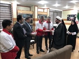 مراسم تودیع ومعارفه رئیس جدید هلال احمر خلخال برگزار شد